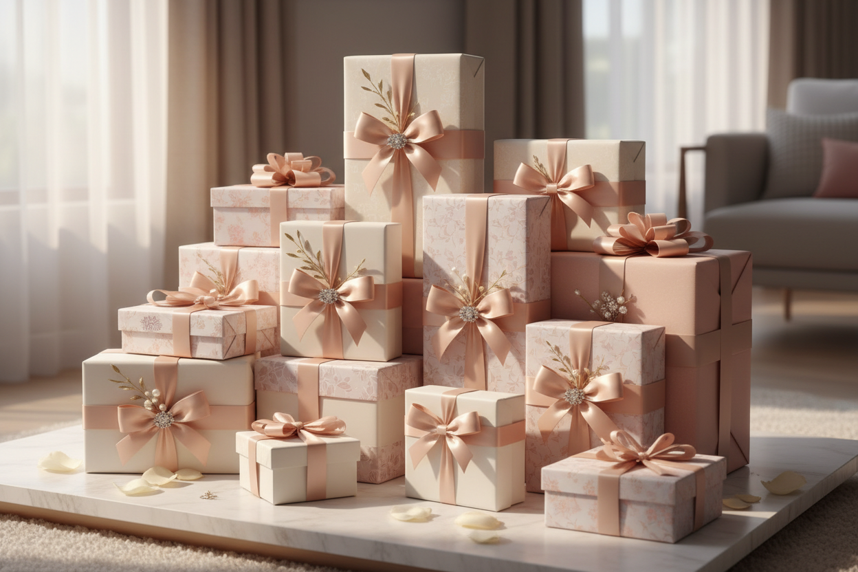 Gifts and gift boxes collection – holiday packaging and gift ideas