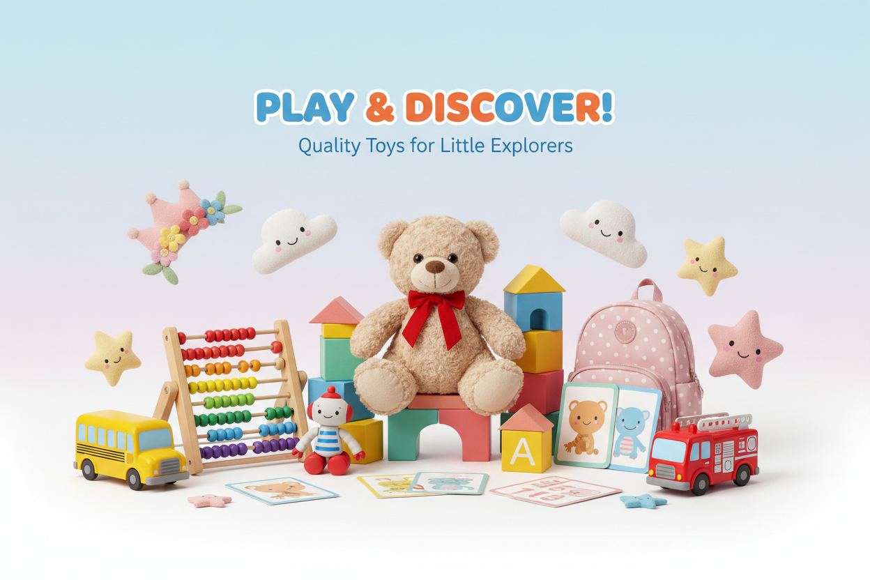 Kids and toys collection – learning toys, gifts and accessories for children