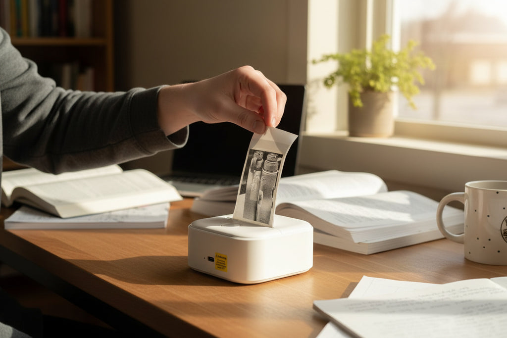 Mini Portable Thermal Printer – Print Photos, Notes & Labels Instantly