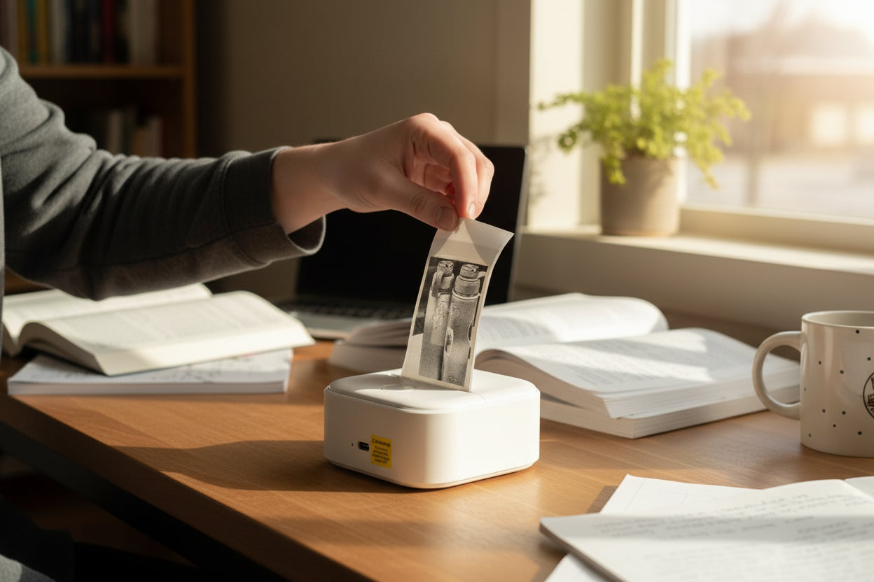 Mini Portable Thermal Printer – Print Photos, Notes & Labels Instantly