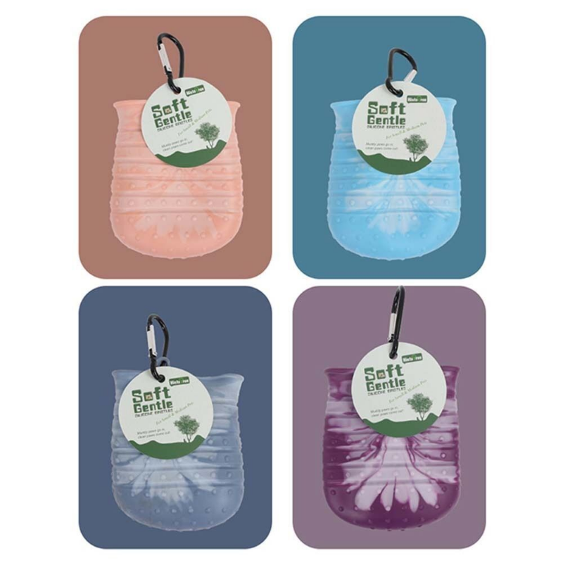 2-in-1 pet paw cleaner and grooming brush for dogs – removes mud and dirt