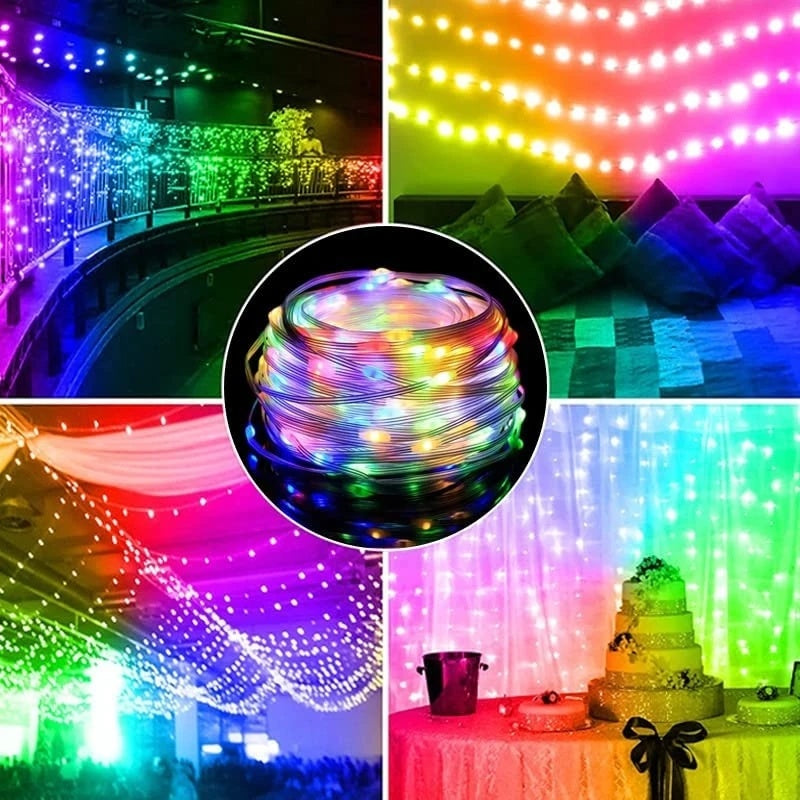 RGB LED rope lights – waterproof color changing string lighting for home and decor