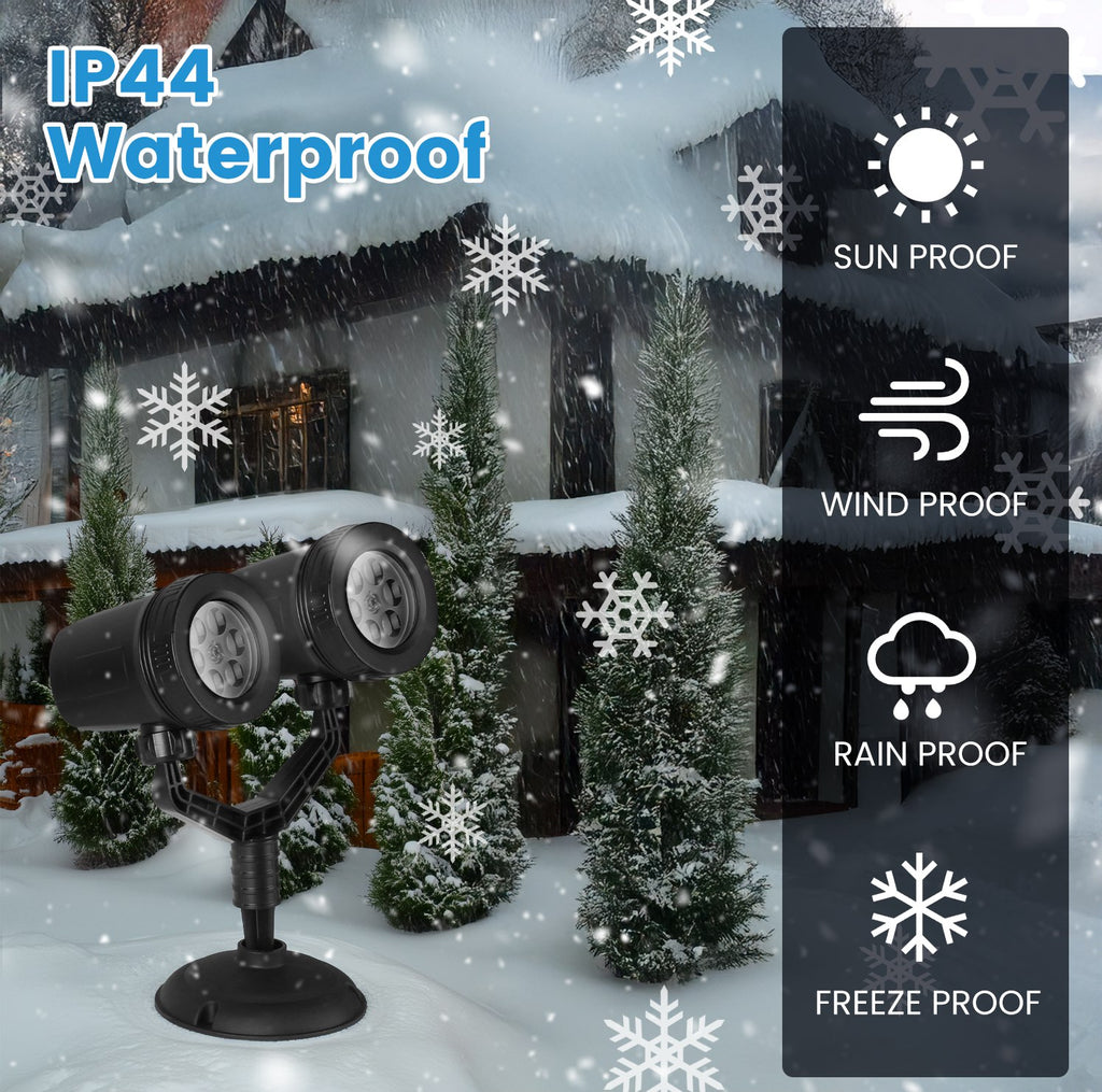 Outdoor Snowflake Projector for Christmas 