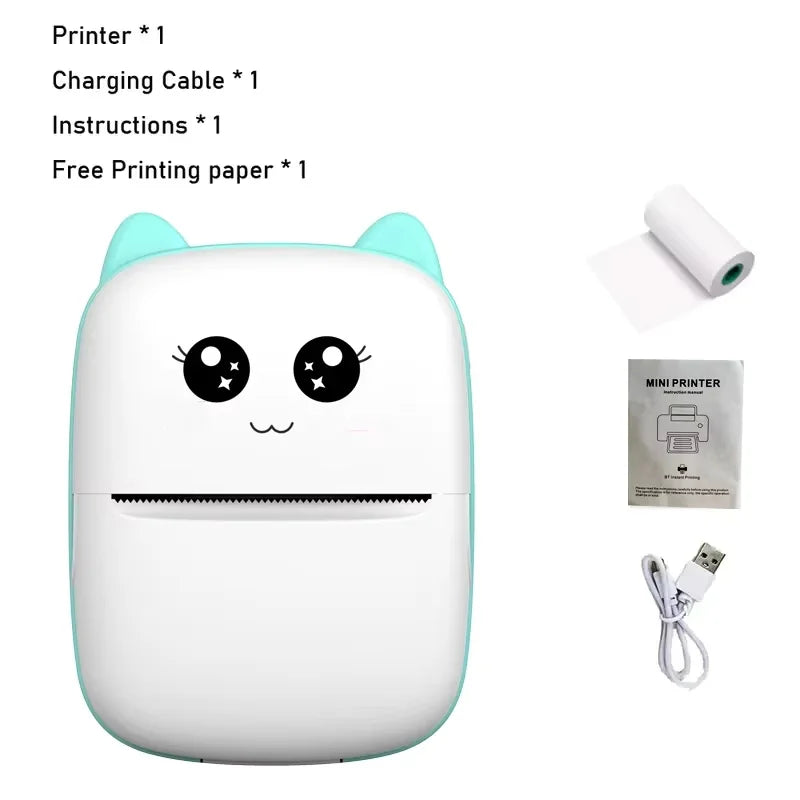 Mini Portable Bluetooth Thermal Printer – Pocket Photo Printer for iOS & Android (Inkless)