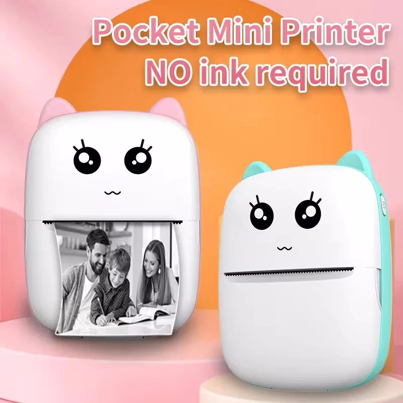 Mini Portable Bluetooth Thermal Printer – Pocket Photo Printer for iOS & Android (Inkless)