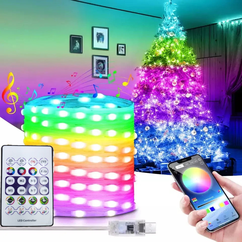RGB LED rope lights – waterproof color changing string lighting for home and decor