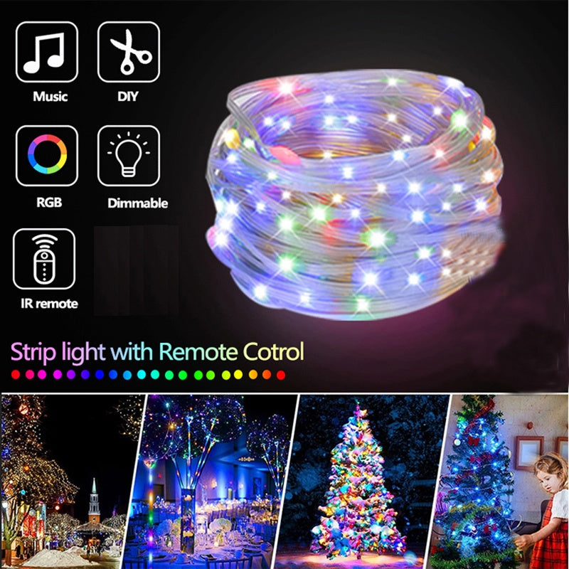 RGB LED rope lights – waterproof color changing string lighting for home and decor